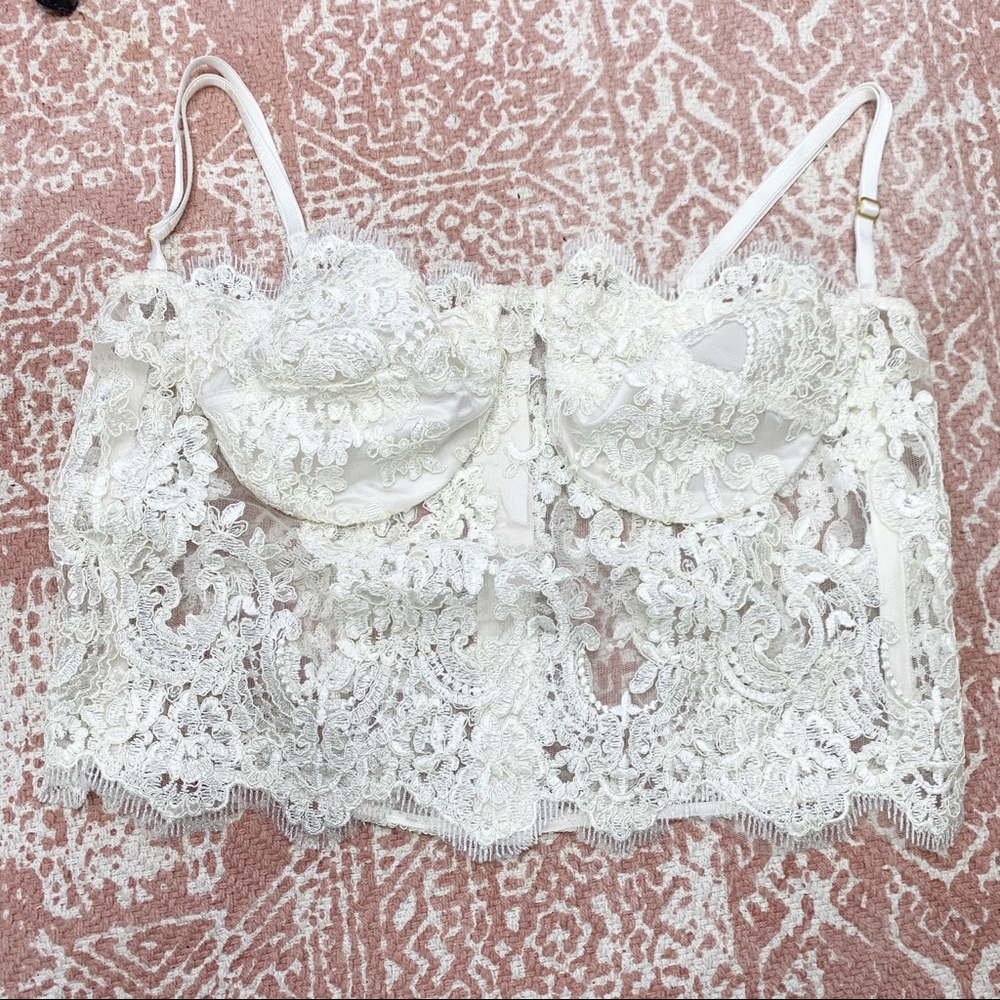 Lurelly Lace Floral Corset Top